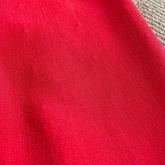 Eliza J Poppy Red Cap Sleeve Stretchy Knit Fit and Flare Dress M - Picture 7 of 9